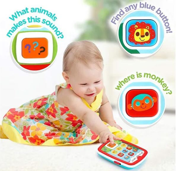 My Baby Tablet Toy Educational Animals Numbers And Color Cognative Learning Baby Tablet Toy For Babies And Kids - Multicolor