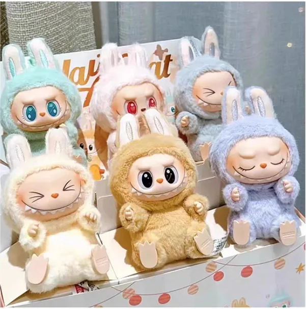 Cute Labubu Have a Seat Vinyl Plush Keychain Mystery Box Collectible Toy for Kids & Adults 15 cm (Pack of 1 - Color and Design May Vary)
