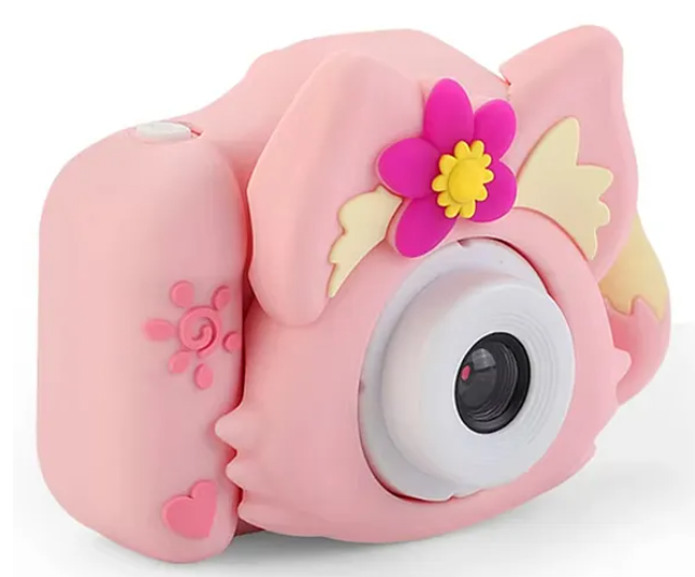 Digital Handy Portable Cute Fox Camera Full HD 1080P 2.0 Screen with Inbuilt Games - Multicolor
