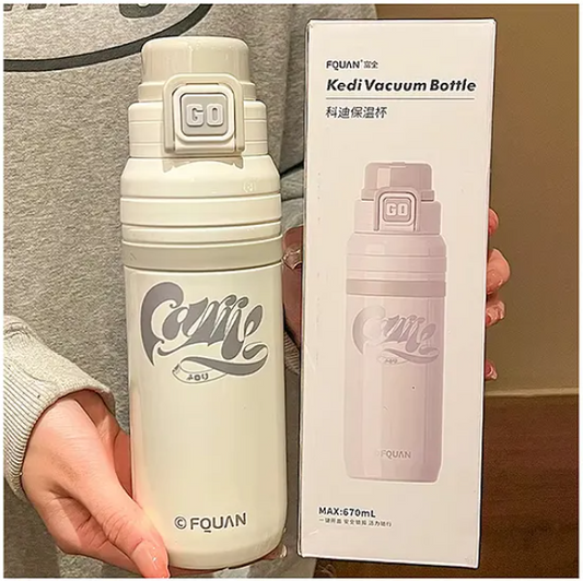 Water Bottles Cody Hot And Cold Stainless Steel Water Bottle Thermos Flask Thermosteel Bottle, Insulated Water Bottle For Office Home Travel School Sports Water Bottle 670 ml (Pack of 1 Color May Vary)