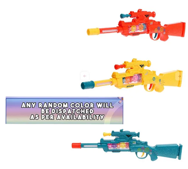 Electric Rifle Gun Toys For Kids With Lights & Music | Fun Educational Learning Kids Toys (Pack of 1 Color May Vary)