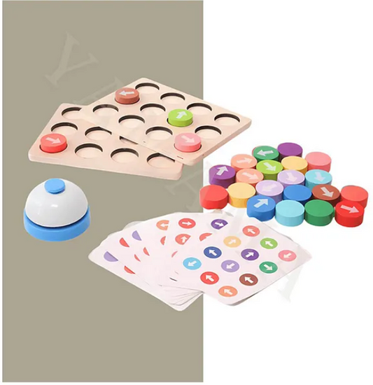 Puzzle Arrow Game Wooden Puzzle with Bell Kit for kids. Multi color