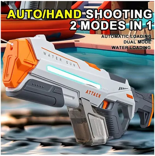 Electric water gun toy black technology repeater automatic water spray high pressure water play gun toy Electric Continuous Emission Toy summer vacation toys kids toys Summer - Multicolor
