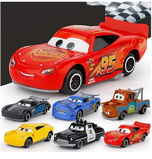 Free Wheel Diecast Metal Toy Car Set Multicolor Mini Vehicles for Kids High speed Die cast metal cars Speed Racing Car Set-6 pcs