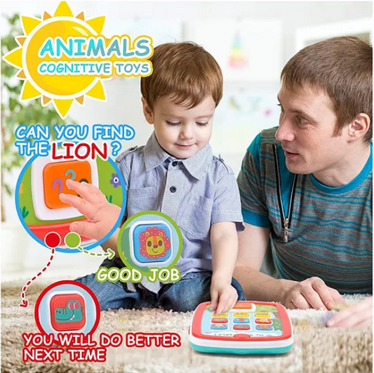 My Baby Tablet Toy Educational Animals Numbers And Color Cognative Learning Baby Tablet Toy For Babies And Kids - Multicolor