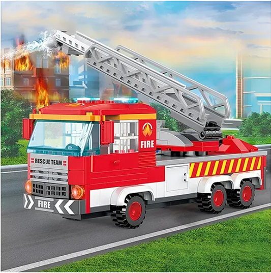 Building Blocks 3 In 1 Fire Truck Bricks Blocks Toys For Kids Fun And Educational Toys For Kids Fire And Rescue Truck Blocks 249 Pcs Multicolor