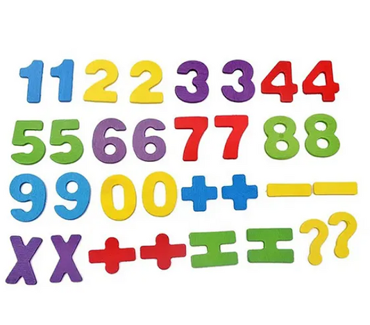 Computation Wooden Study Box Toy For Kids 32 pieces - Multicolor