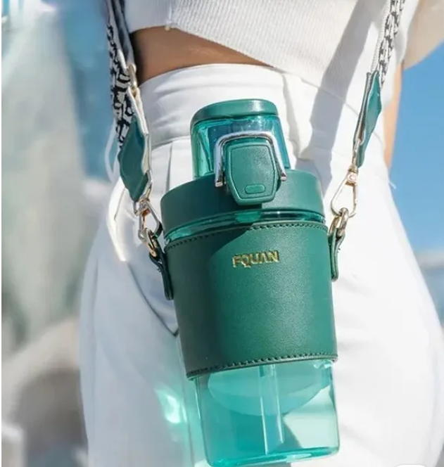 Unique Design Fquan Water Bottle BPA Free Drinking Bottle for Kids And Adults 500 ml Color May Vary