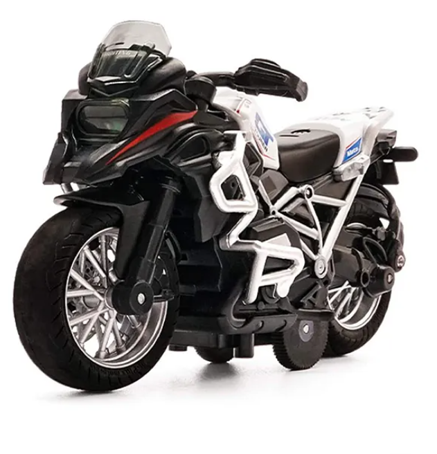 Die cast Motorcycle Bike Toy Scale Model Pull Back Vehicles Also For Car Dashboard Alloy Simulation Superbike With Lights And Sound For Kids And Adults Birthday Gift Toy Car Collection (Pack of 1 Design And Color May Vary)