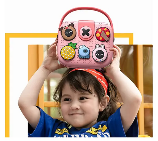 Kids Mini Purse Sling Bag with Trinkets | EVA Children Trendy Crossbody Bag for Kids with Adjustable Strap, Waterproof Design & Spacious Storage (Pack of 1 Color & Design May Vary)