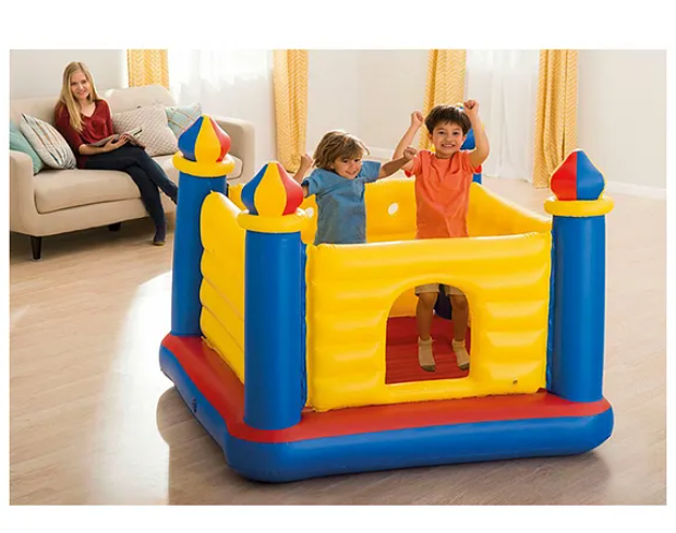 Inflatable Jump-O-Lene Playhouse Bouncer Trampoline - Multicolour