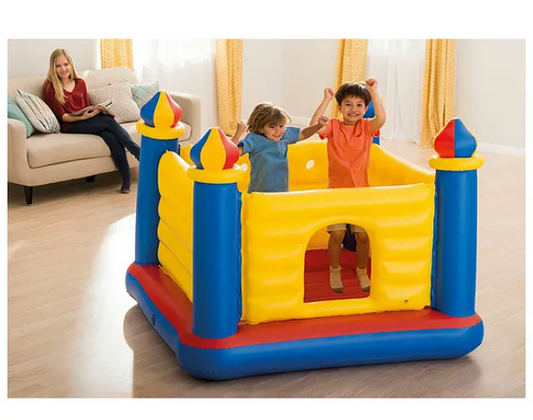 Inflatable Jump-O-Lene Playhouse Bouncer Trampoline - Multicolour
