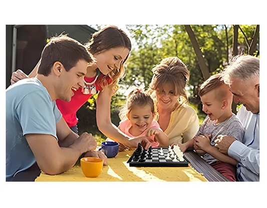 Magnetic Toys For Kids Magnetic Chess Toys For Kids Educational Kids Toys Travel Chess Set With Folding Chess Board Game For Kids And Adults High Quality Foldable Chess Game Multicolor