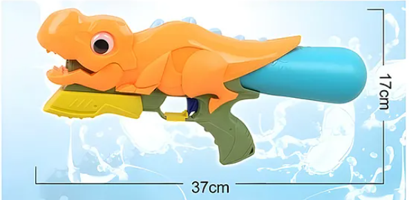 Water Gun Toys For Kids Dinosaur Water Gun Toy Long Range Squirt Guns High Capacity Water Fighting Toy For Outdoors Swimming Holi Toys Summer Kids Toys Holi Pichkari Gun Toys (Pack of 1 Color May Vary)