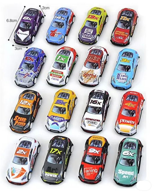 Racing Car Toys For Kids Colorful Alloy Metal Die-cast Pull Back Powered Fun Engaging 10 Pcs Multicolor