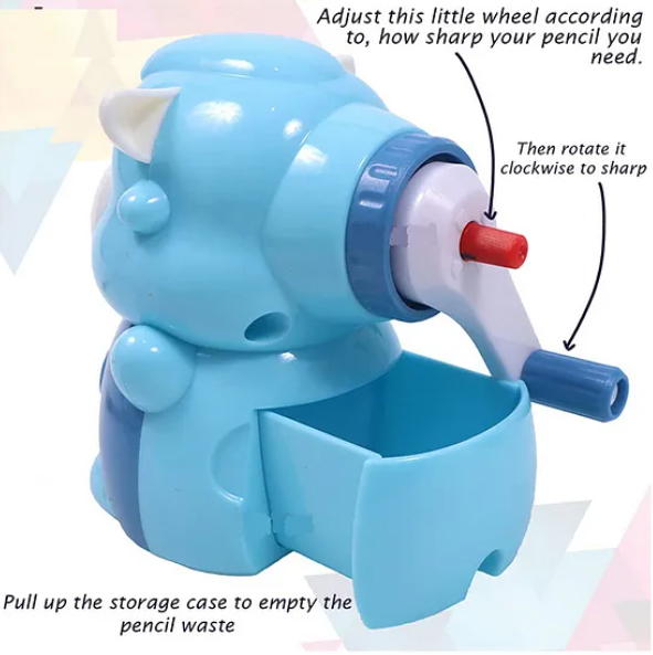 Cute Sheep Shape Manual Pencil Sharpeners - Blue