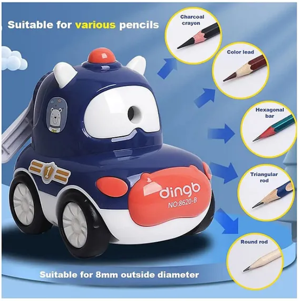 Sharpener For Kids Bull Car Shaped Pencil Sharpener Heavy-duty Manual Portable Sharpener For Kids Adults Boys And Girls Color May Vary