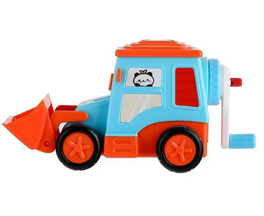 Bulldozer Shaped Table Sharpener with Moving Wheels