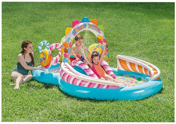 Inflatable Kids Candy Zone Water Play Center Swimming Pool