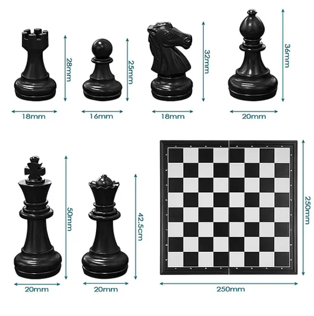 Magnetic Toys For Kids Magnetic Chess Toys For Kids Educational Kids Toys Travel Chess Set With Folding Chess Board Game For Kids And Adults High Quality Foldable Chess Game Multicolor