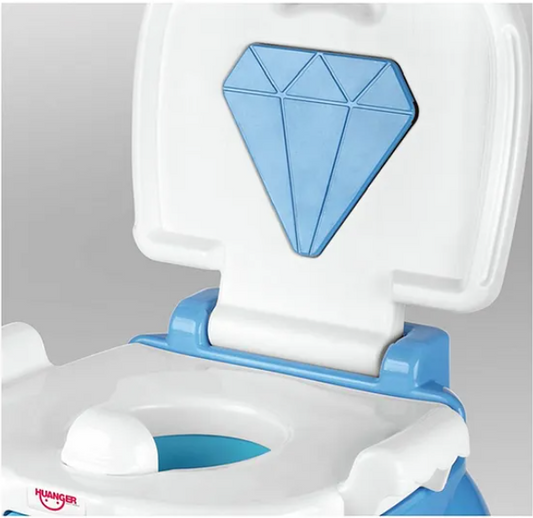 Musical Huanger Baby Potty Portable Kids Training Toilet With Music - Blue