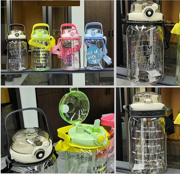 Gallon Sipper Bottle 1500 ml (Color May Vary)