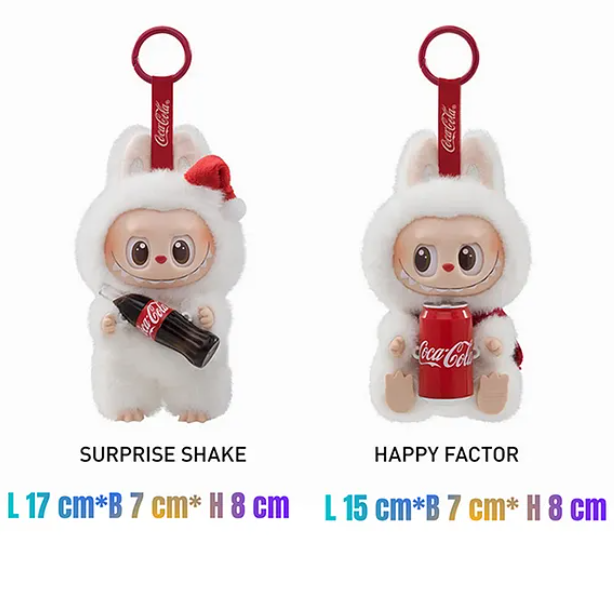 Cute Labubu Cocacola Style Vinyl Plush Keychain Mystery Box Collectible Toy for Kids & Adults (Pack of 1 - Color and Design May Vary)