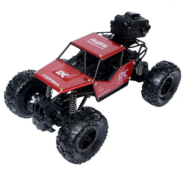Smoke Car Remote Control Rock Crawler Mist Smoke Spray Function Car High Speed 1:18 RC Car Toys For Kids 2WD Off Road Vehicle Toy Car Monster Truck Rock Climbing Car Toy For Kids - Red