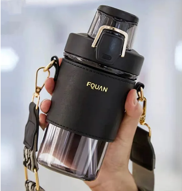 Unique Design Fquan Water Bottle BPA Free Drinking Bottle for Kids And Adults 500 ml Color May Vary
