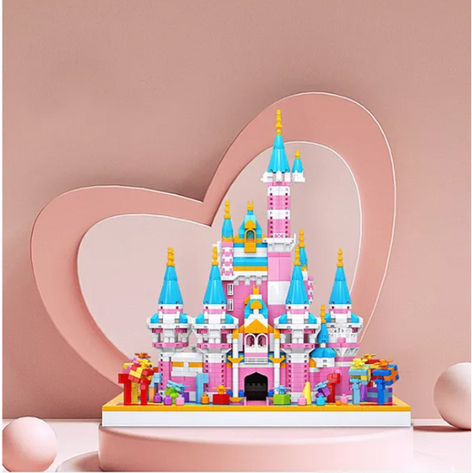 Rainbow Castle Building Blocks Architecture Building Bricks Assembly Toy For Kids 2988 Pieces - Multicolor