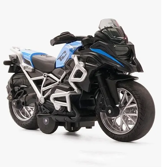 Die cast Motorcycle Bike Toy Scale Model Pull Back Vehicles Also For Car Dashboard Alloy Simulation Superbike With Lights And Sound For Kids And Adults Birthday Gift Toy Car Collection (Pack of 1 Design And Color May Vary)