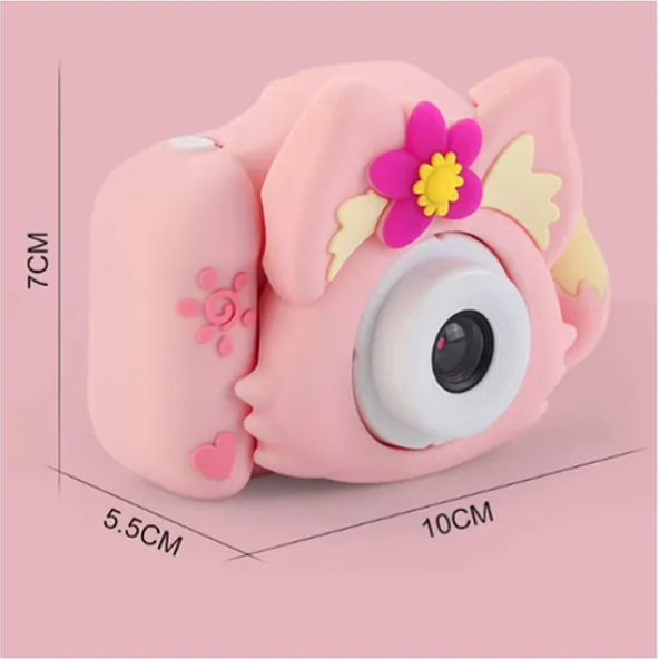Digital Handy Portable Cute Fox Camera Full HD 1080P 2.0 Screen with Inbuilt Games - Multicolor