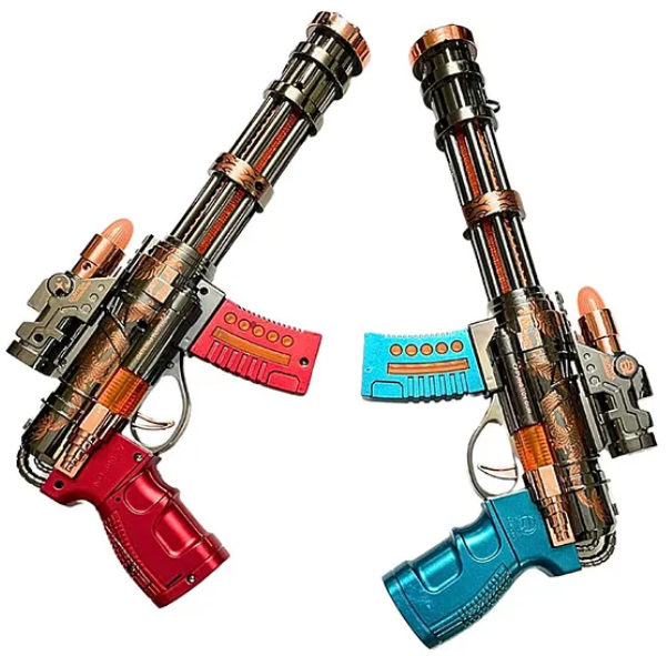 Rocky's Combat Gun Toys For Kids With Smoke Effects, Vibration, Lights & Sound Fun Entertainment Smoke Spray Gun Kids Toys (Pack of 1 Color May Vary)