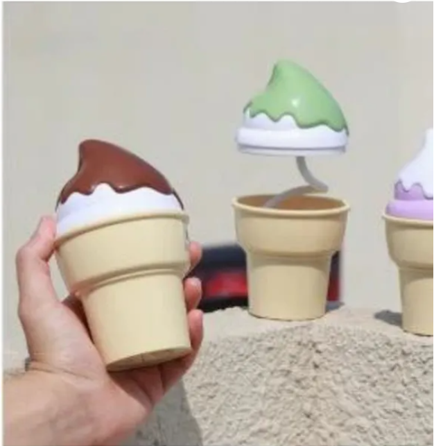 Multi-functional Ice-cream Shaped Table Lamp With 360 Degree Moveable, Sharpener And USB Rechargeable (Pack of 1 Color And Design May Vary)