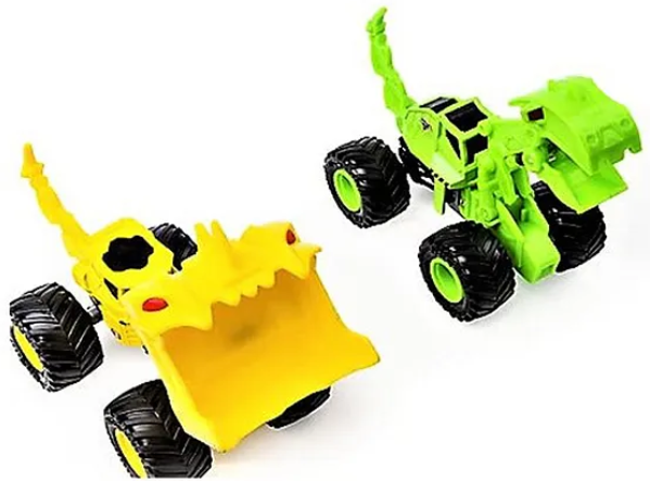 Dinosaur Model Construction Dessert Cruiser, Sand Buggy Unbreakable Truck Rock Crawler 4X4 Wheel Vehicles Dirt Squad Steamroller Monster Truck with Moving Parts for Kids (Pack of 3) Color May Vary