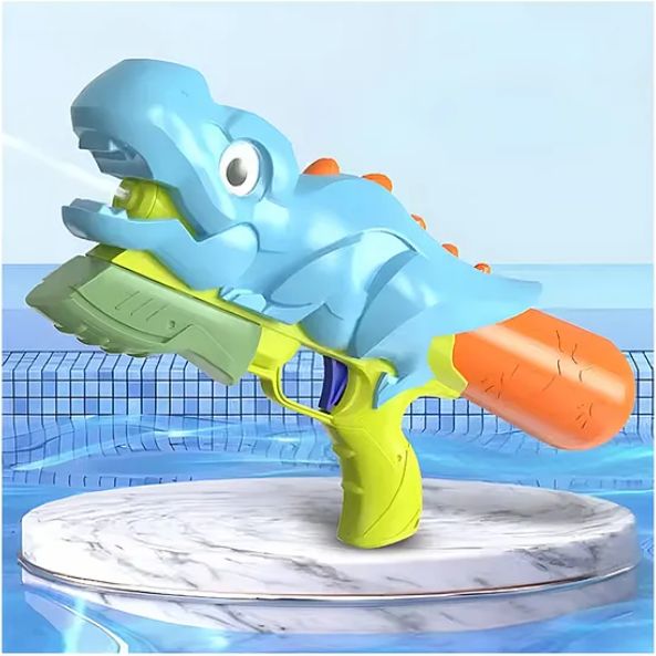 Water Gun Toys For Kids Dinosaur Water Gun Toy Long Range Squirt Guns High Capacity Water Fighting Toy For Outdoors Swimming Holi Toys Summer Kids Toys Holi Pichkari Gun Toys (Pack of 1 Color May Vary)