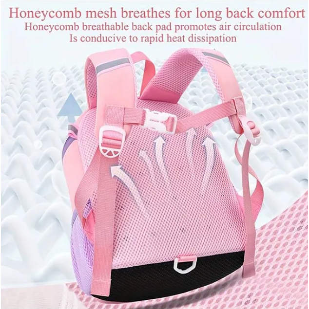 Tutu Love Bunny Cute Luxury Bucket Backpack Waterproof Lightweight Spine Protection Backpack With Reflective Design Premium Design Bag For Pre School Kindergartens Picnic And Holidays Multicolor
