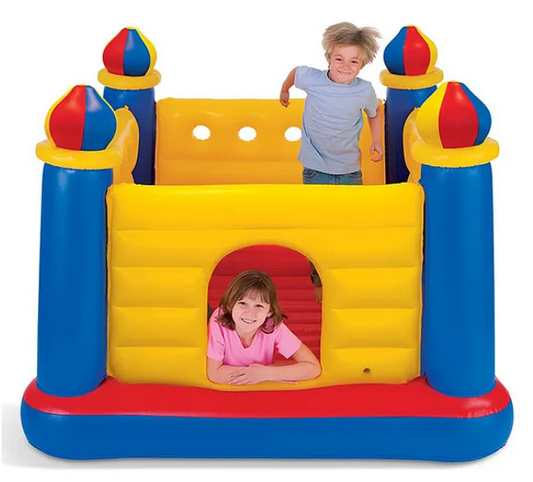 Inflatable Jump-O-Lene Playhouse Bouncer Trampoline - Multicolour