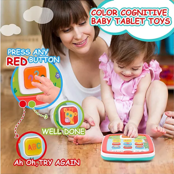My Baby Tablet Toy Educational Animals Numbers And Color Cognative Learning Baby Tablet Toy For Babies And Kids - Multicolor
