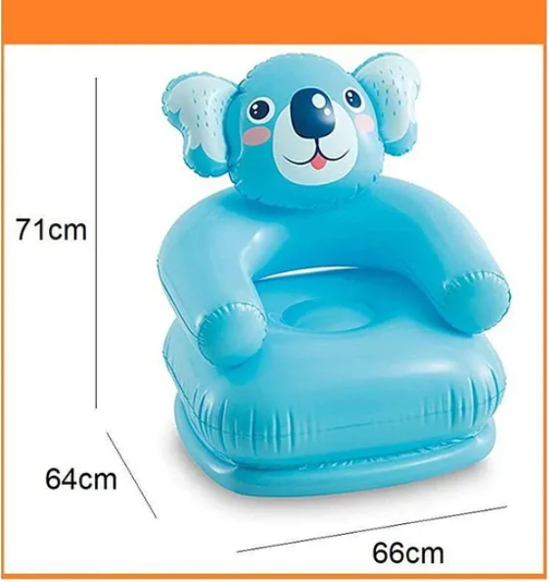 Inflatable Happy Animal Chair (Colour & Print May Vary)