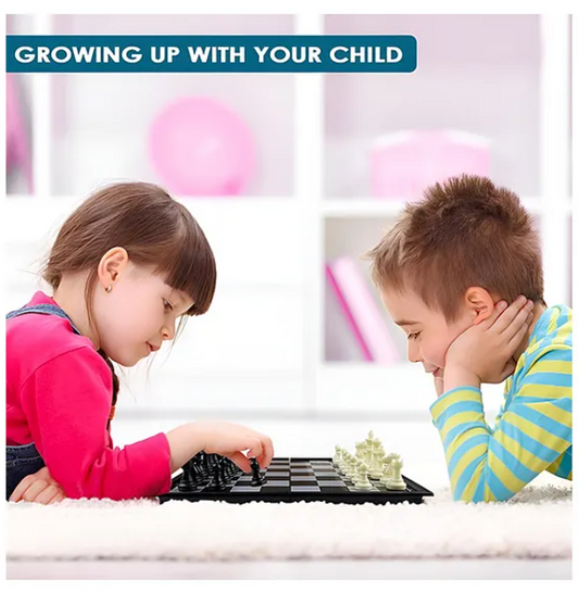 Magnetic Toys For Kids Magnetic Chess Toys For Kids Educational Kids Toys Travel Chess Set With Folding Chess Board Game For Kids And Adults High Quality Foldable Chess Game Multicolor