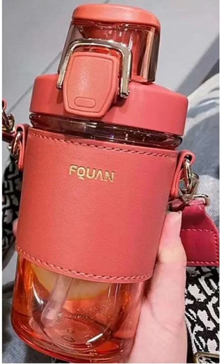 Unique Design Fquan Water Bottle BPA Free Drinking Bottle for Kids And Adults 500 ml Color May Vary