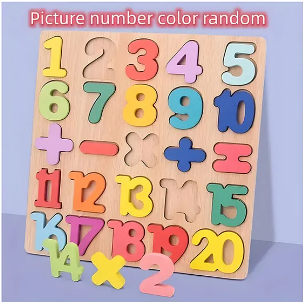 Numeric Wooden Montessori Board Puzzle Game