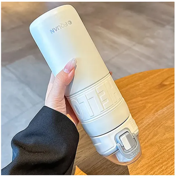 Hot And Cold Stainless Steel Thermos Flask Thermosteel Bottle, Insulated Water Bottle For Office Home Travel School Sports Water Bottle 660 ml (Pack of 1 Color May Vary)