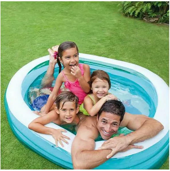 Inflatable Oval Fun Water Pool Swim Water Pool For Kids - Multicolor