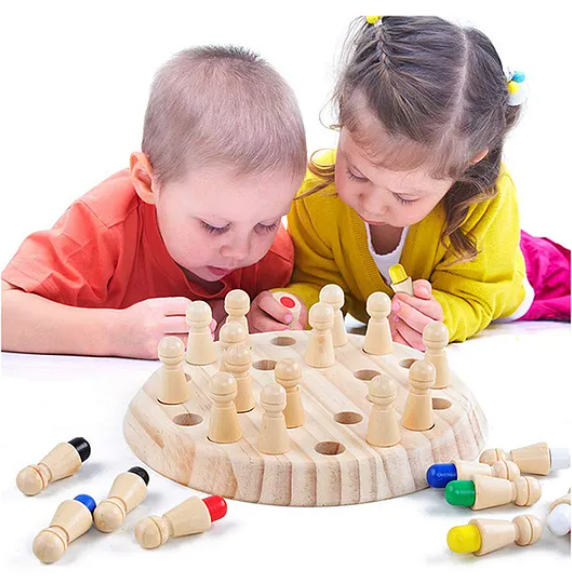 Wooden Brain Teaser With Maze Ball Board Game - Brown