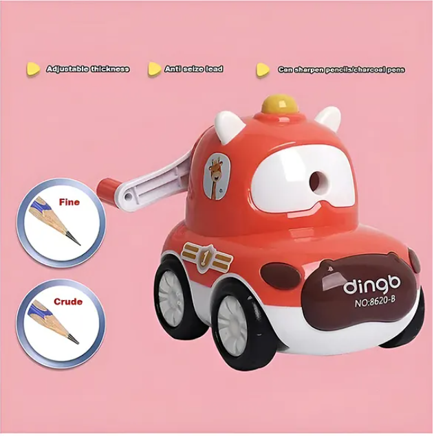Sharpener For Kids Bull Car Shaped Pencil Sharpener Heavy-duty Manual Portable Sharpener For Kids Adults Boys And Girls Color May Vary