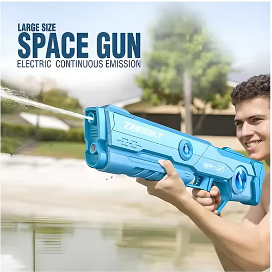 Realistic Water Gun Toys For Kids Electric Large Size Space Water Gun Toys Repeater Automatic Water Spray Gun High Pressure Water Play Guns - Multicolor