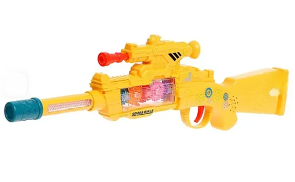 Electric Rifle Gun Toys For Kids With Lights & Music | Fun Educational Learning Kids Toys (Pack of 1 Color May Vary)