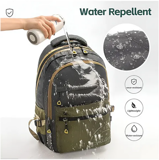 Backpacks Large Capacity Light Weight Laptop Stylish Durable Water-resistant Backpack With Adjustable Straps Premium Design Bag For School College Office Travel Hiking Backpacks (Height 18 Inch - Multicolor)